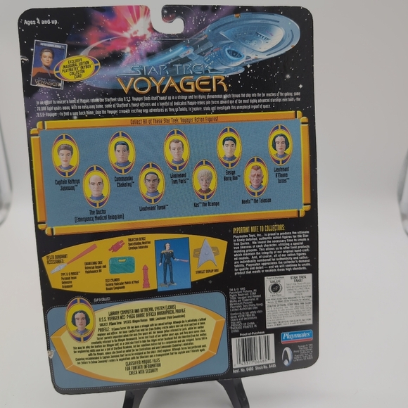 Star Trek Voyager B'Elanna Torres Action Figure Playmates Skybox Card - Picture 2 of 2
